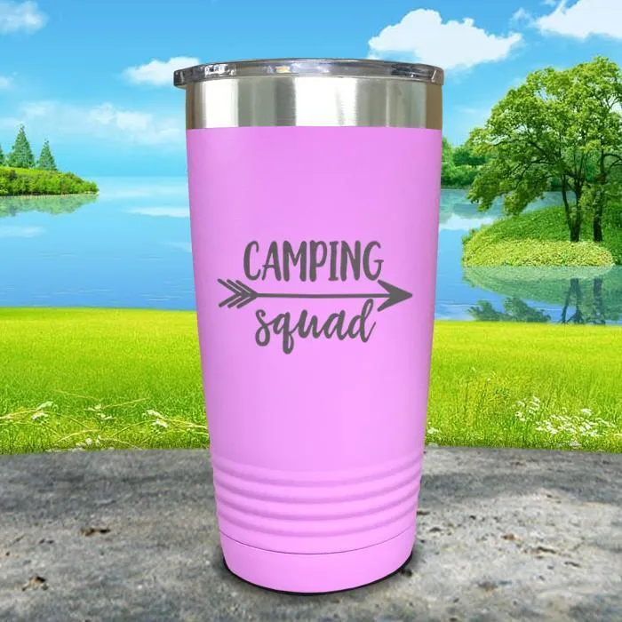 Camping Squad Engraved Tumbler