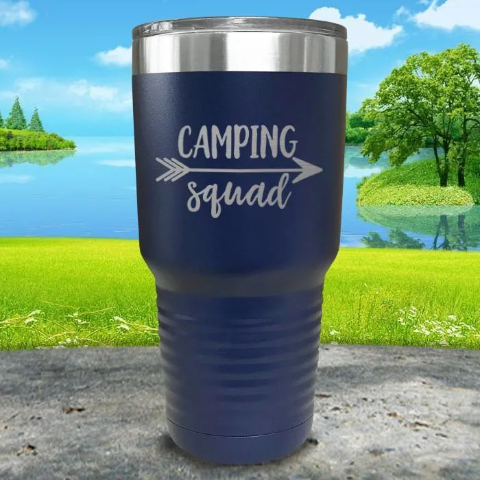 Camping Squad Engraved Tumbler