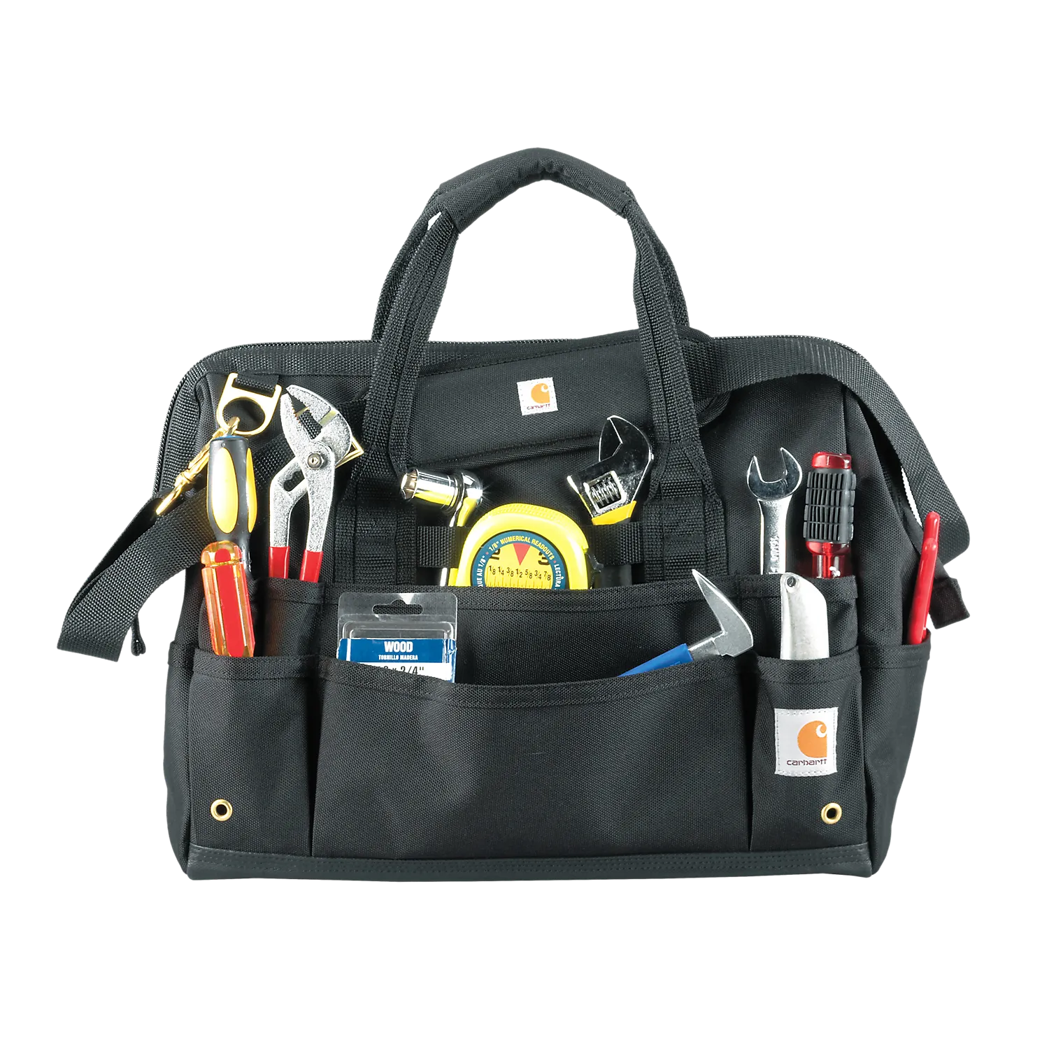Carhartt 16-inch 30 Pocket Heavyweight Tool Bag - Black