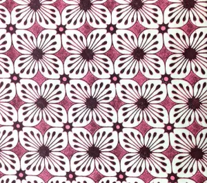 China Seas Fabric: Barbados Batik - Custom Brown / Pink on Vellum Suncloth (Indoor/Outdoor Quality)