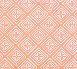 China Seas Fabric: Fiorentina - Custom Pale Terracotta on Cream Suncloth