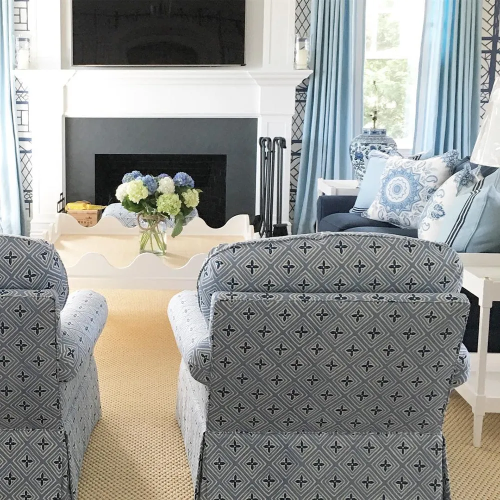 China Seas Fabric: Fiorentina Two Color - Custom Multi Grays on Vellum Suncloth
