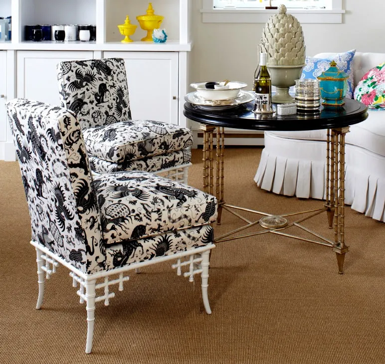 China Seas Fabric: Indramayu - Custom Crystalline on White Suncloth