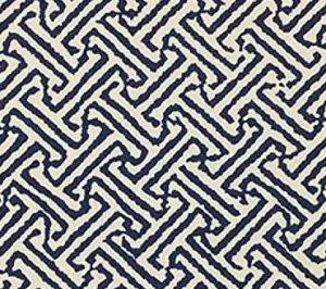 China Seas Fabric: Java Java - Custom Navy on Vellum Suncloth (Indoor/Outdoor)
