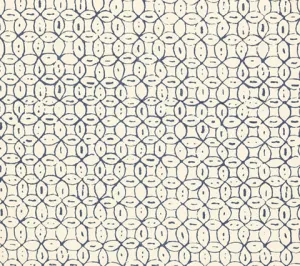 China Seas Fabric: Melong Batik - Custom New Navy on Cream Suncloth