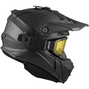 CKX Titan Solid Original Trail and Backcountry Helmet with 210° Goggles