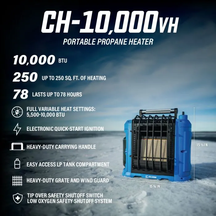 Clam CH-10000vh Radiant Propane Heater