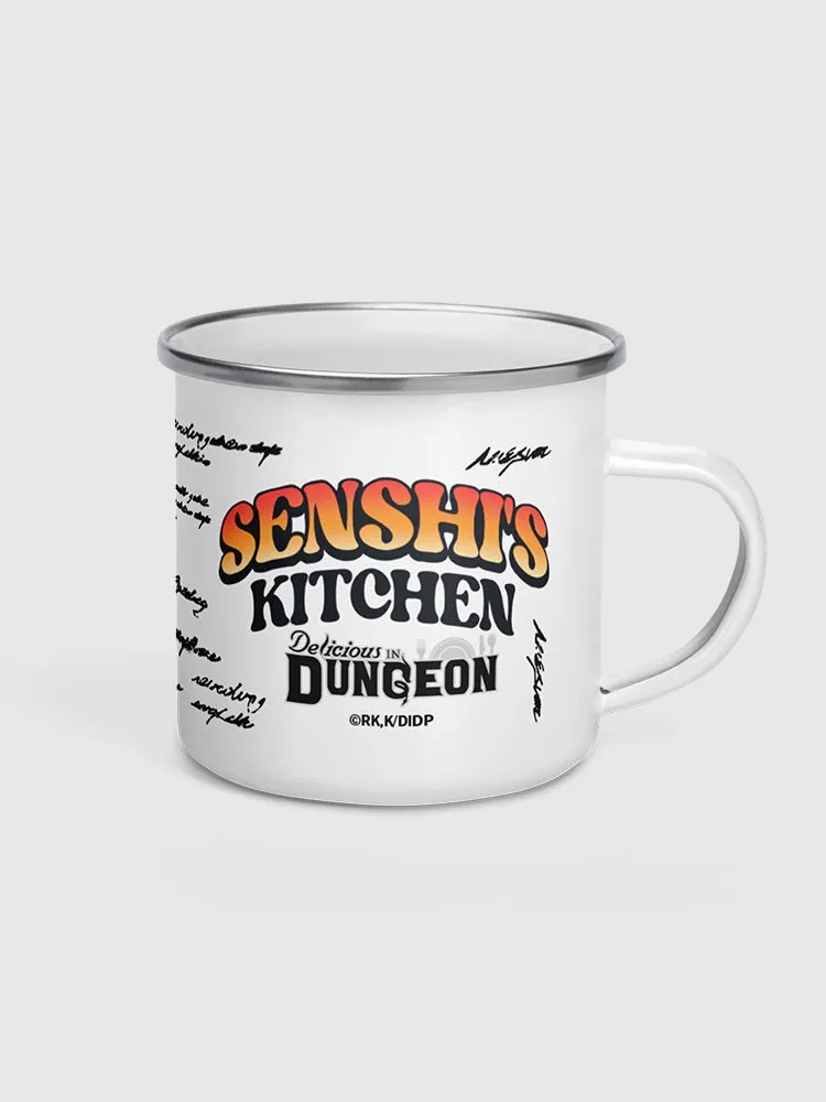 Delicious in Dungeon Senshi's Kitchen Enamel Camper Mug