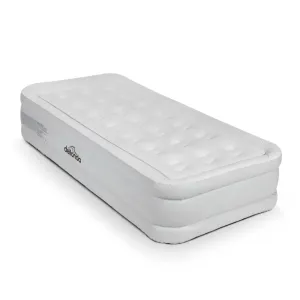 Dellonda Single High Raised Air Bed with Electric Pump - A