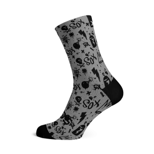 Doodle Grey Socks