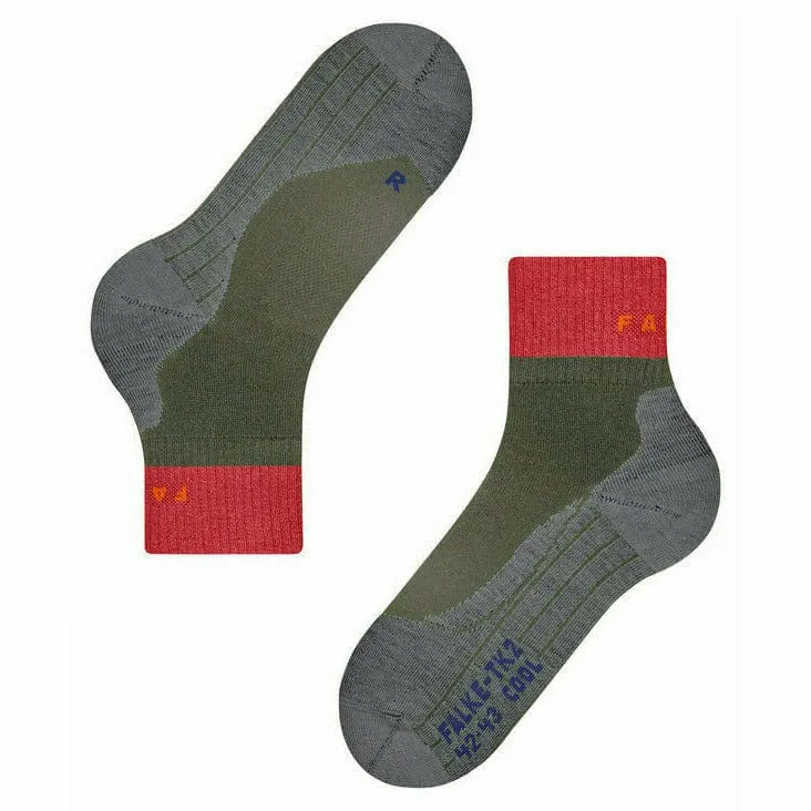 FALKE Womens TK2 Explore Cool Short Trekking Quarter Socks - Clearance
