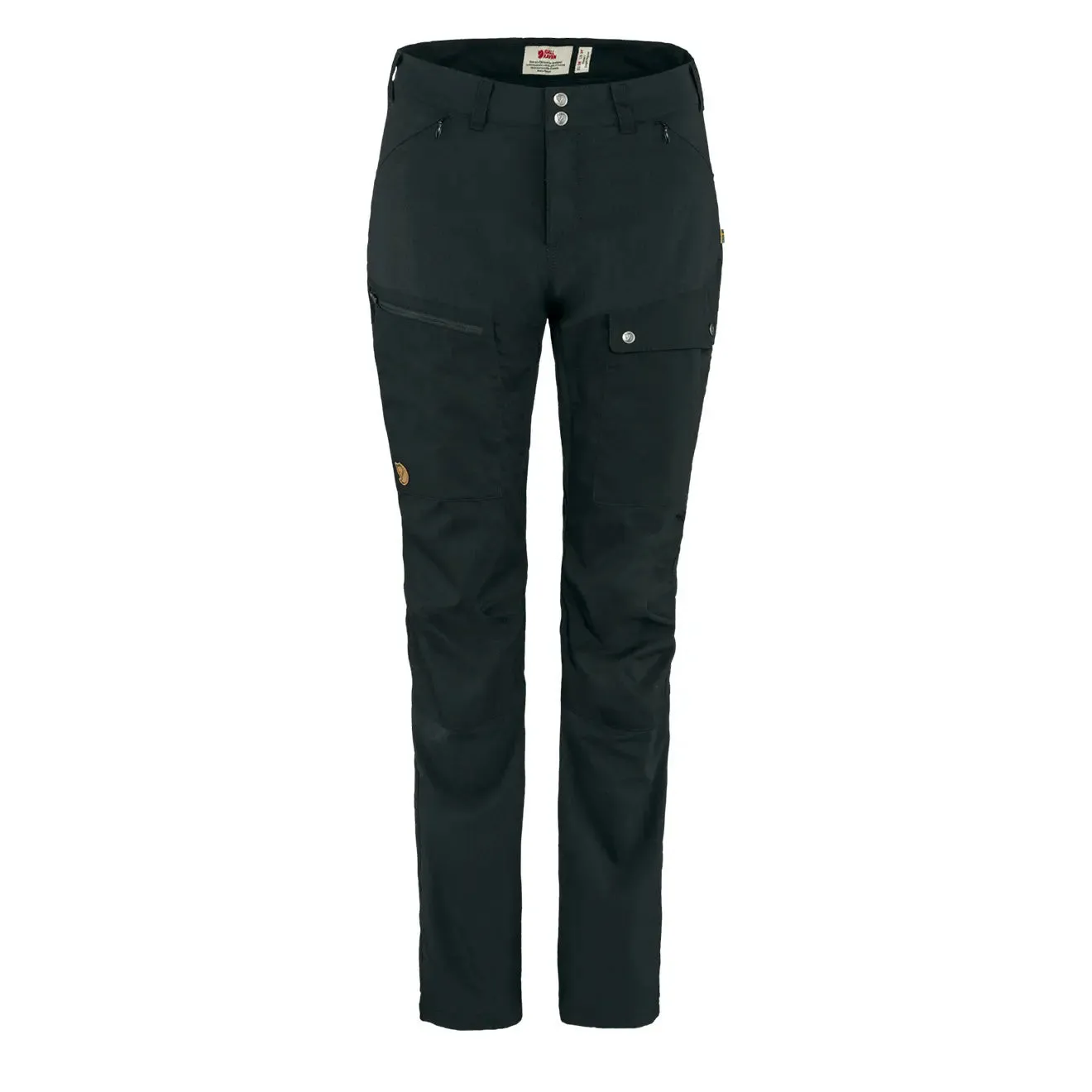 Fjallraven Womens Abisko Midsummer Trousers Short Leg Black