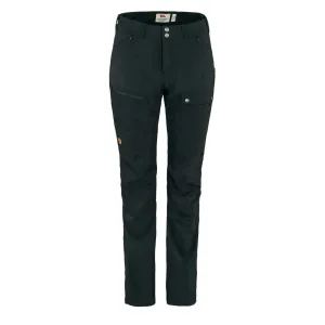 Fjallraven Womens Abisko Midsummer Trousers Short Leg Black