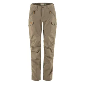 Fjallraven Womens Nikka Curved Trousers Suede Brown