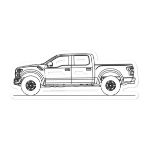 Ford F-150 Raptor Outline Sticker