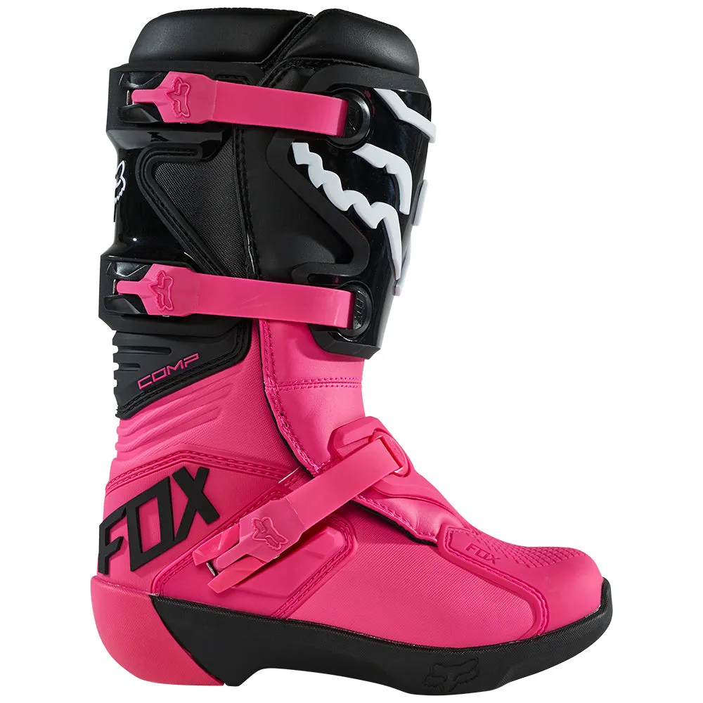 FOX YOUTH COMP BOOTS [BLACK/PINK]