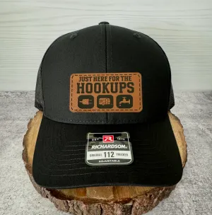 Funny Camping Hat for Men - Gift for Camper - Richardson 112 Black