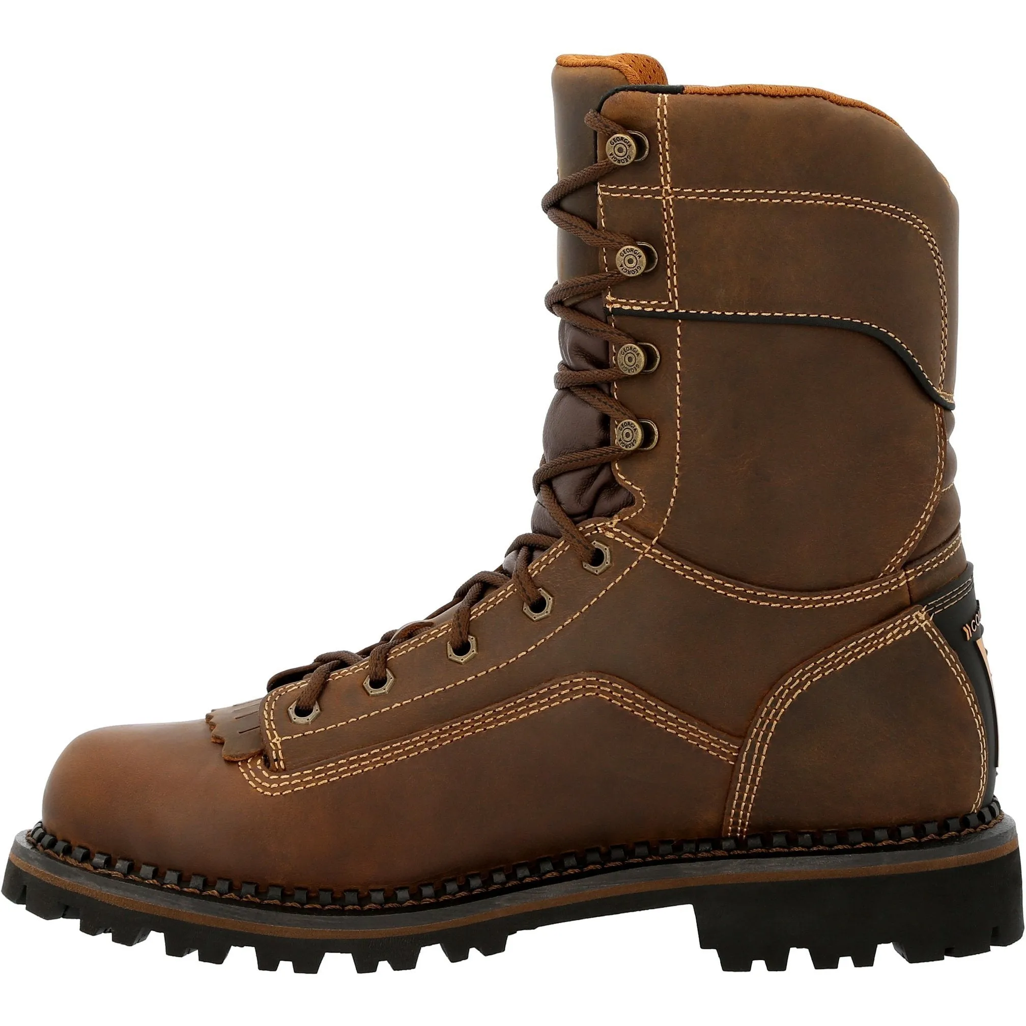 Georgia Men's AMP LT Low Heel Logger 9" Comp Toe Waterproof Work Boot- GB00473