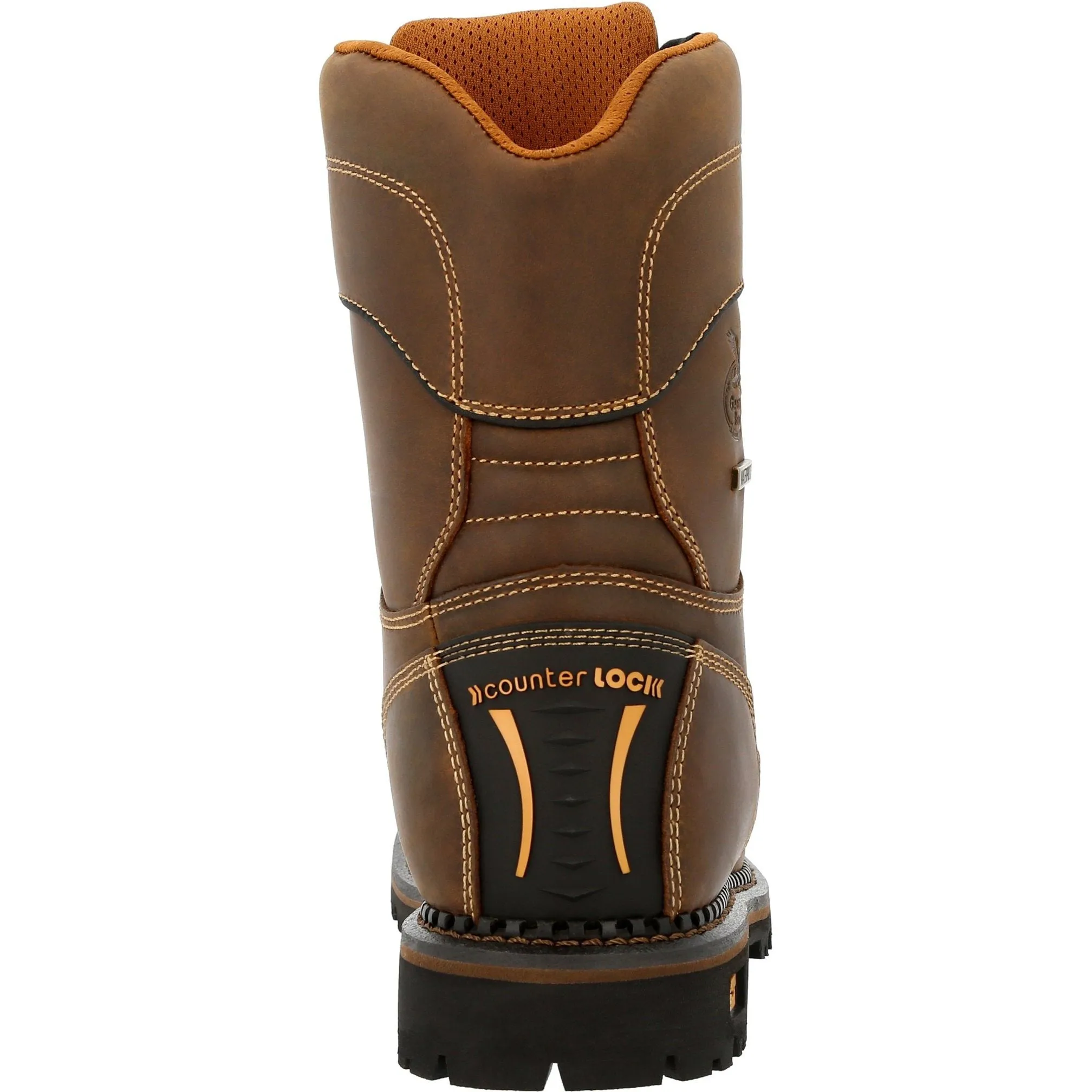 Georgia Men's AMP LT Low Heel Logger 9" Comp Toe Waterproof Work Boot- GB00473