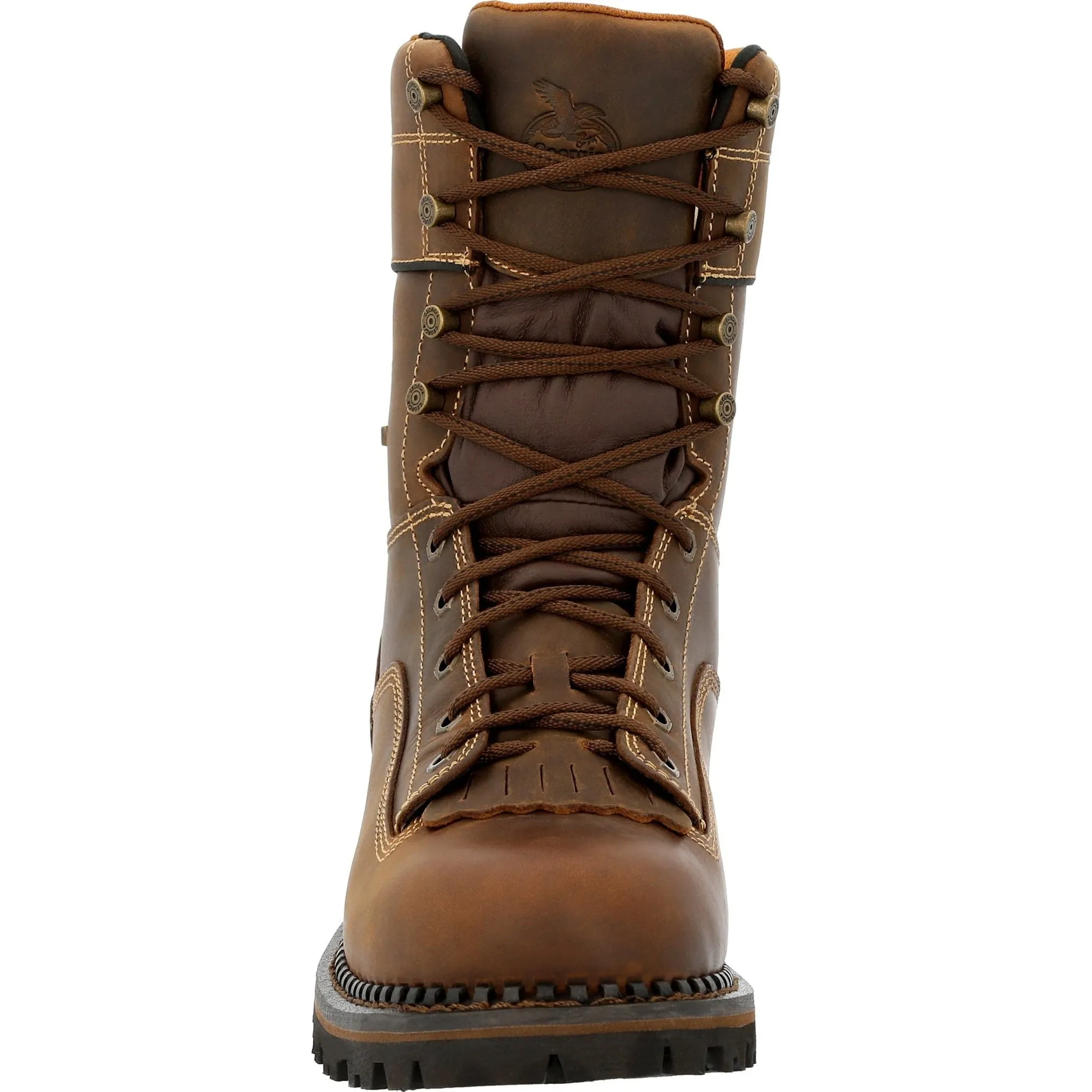 Georgia Men's AMP LT Low Heel Logger 9" Comp Toe Waterproof Work Boot- GB00473