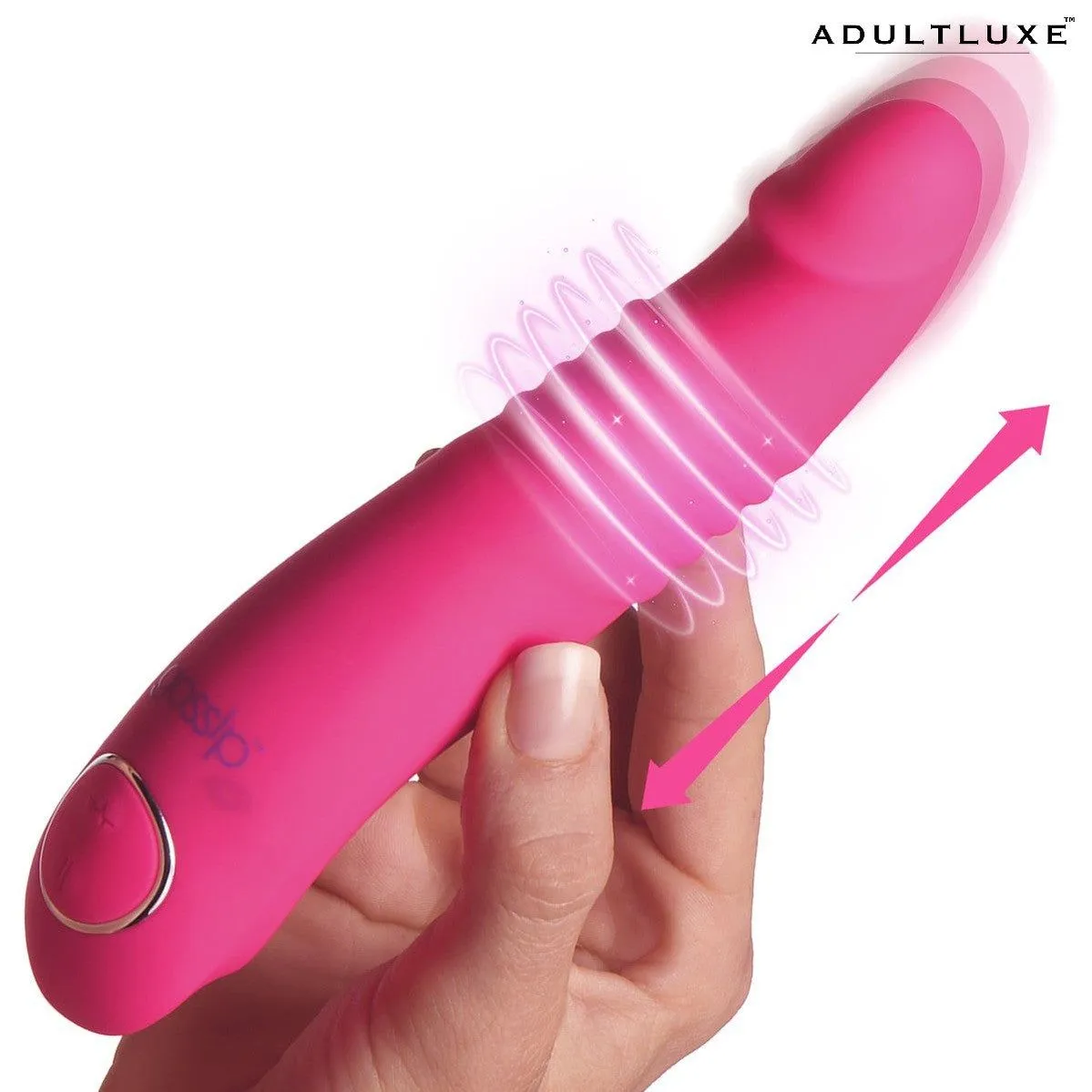 Gossip Blaster 7x Thrusting Silicone Vibrator