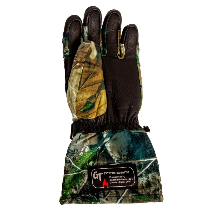 Green Trail Deer Leather Gloves