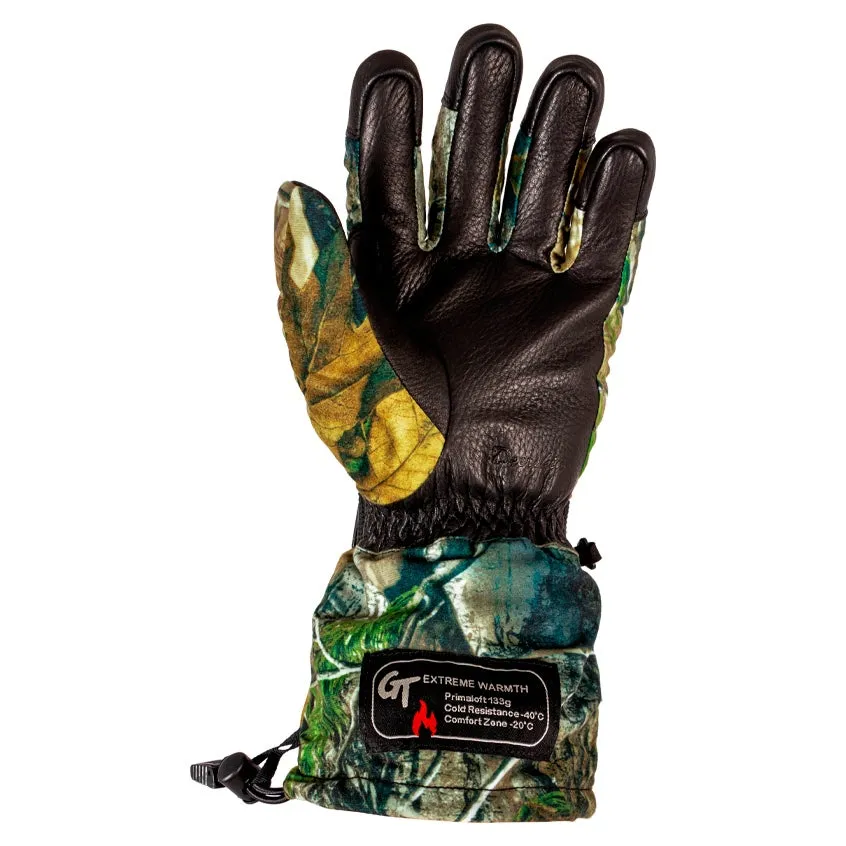 Green Trail Deer Leather Gloves
