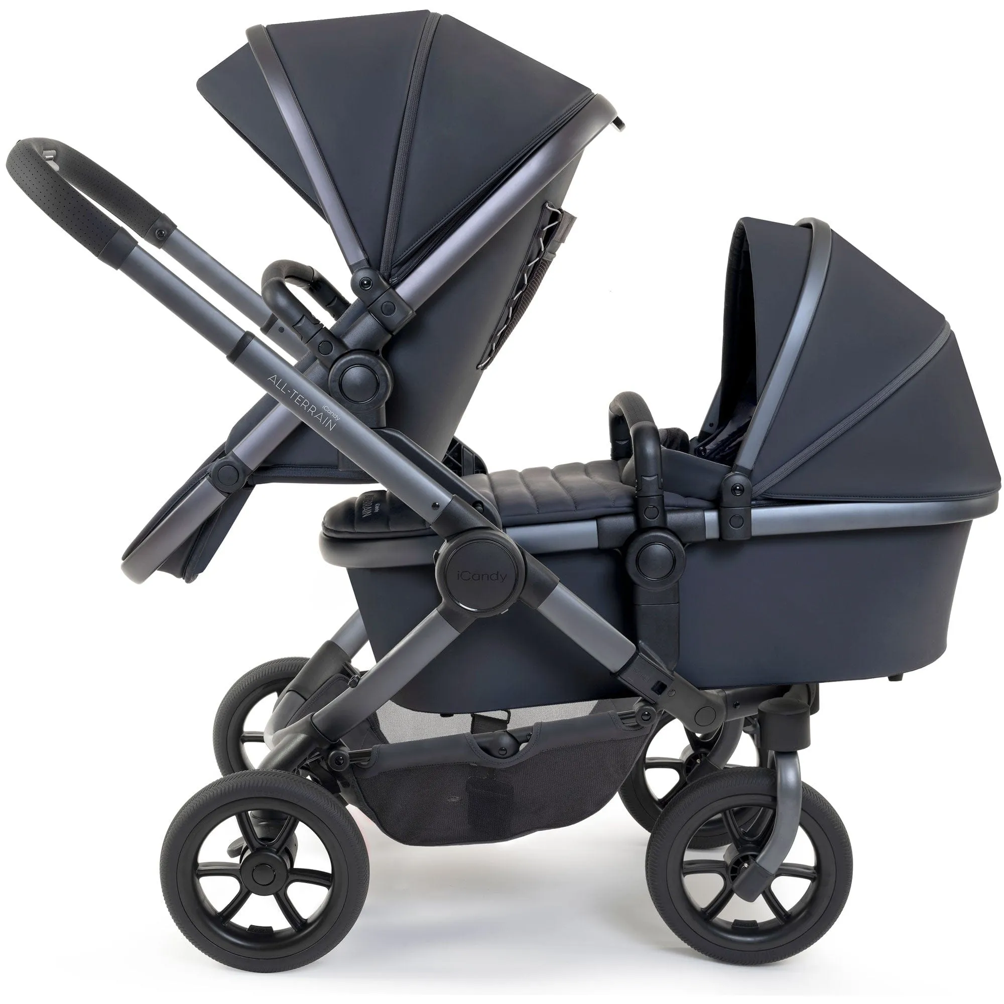 iCandy Peach 7 All Terrain Complete Double Cocoon Bundle in Storm