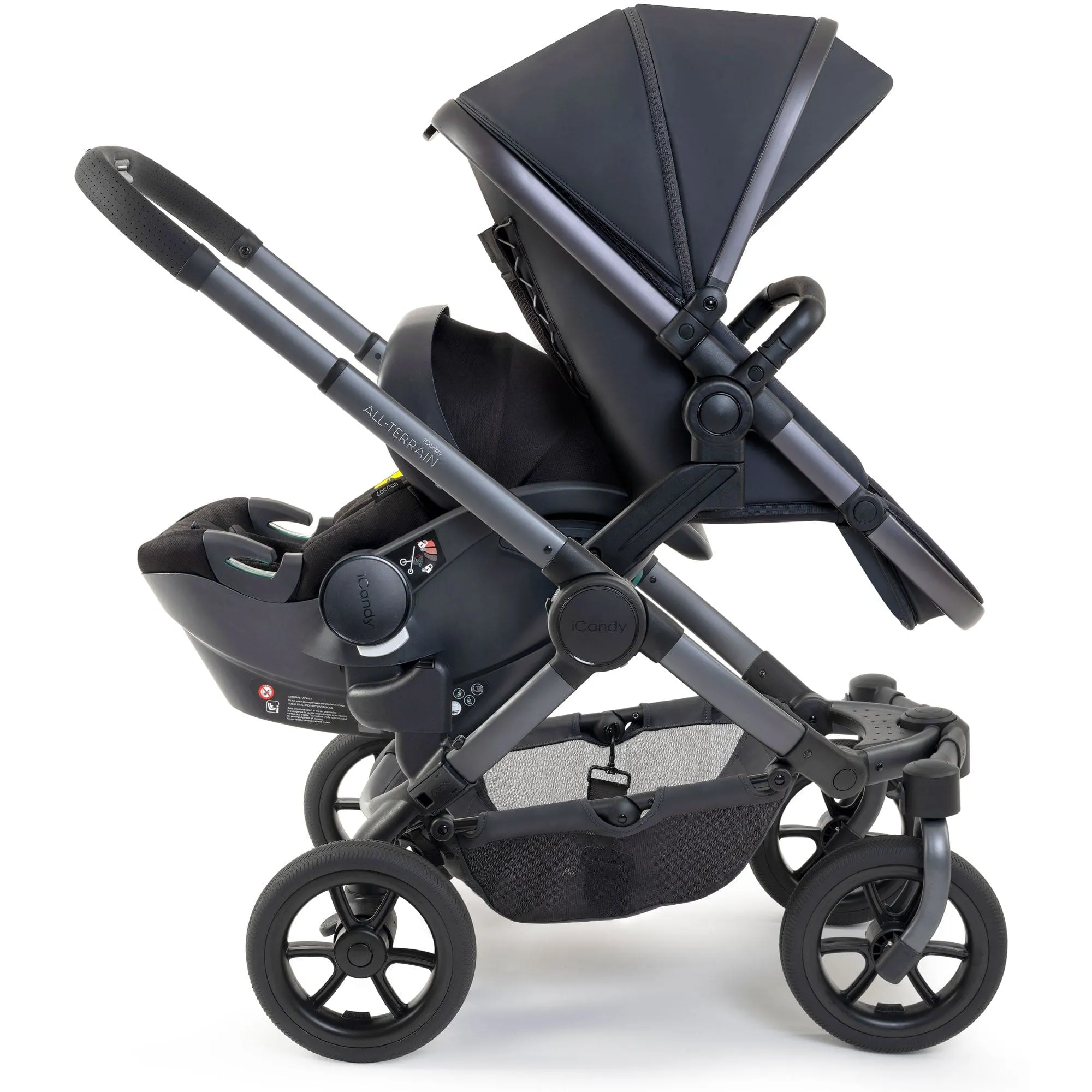 iCandy Peach 7 All Terrain Complete Double Cocoon Bundle in Storm