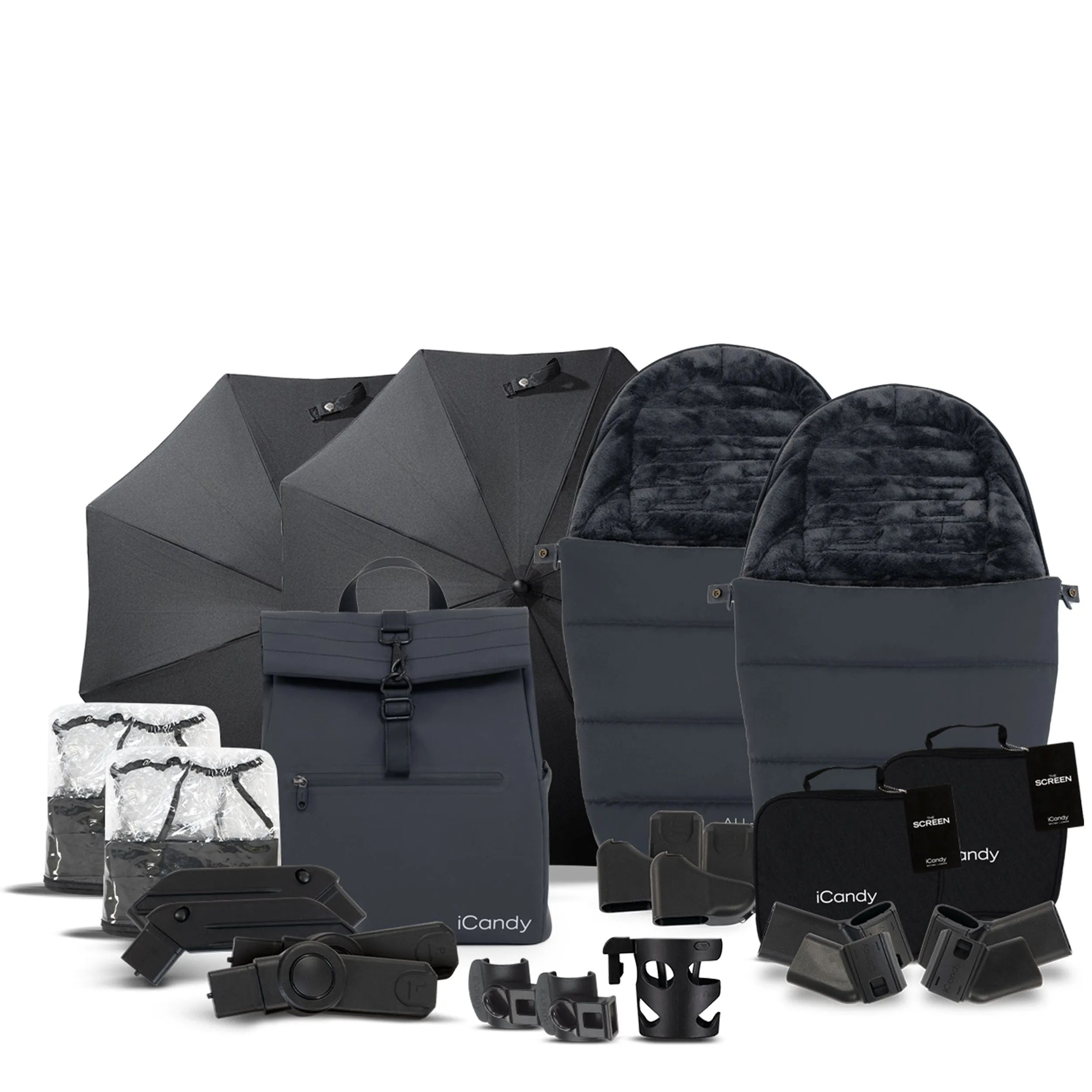 iCandy Peach 7 All Terrain Twin Combo Set in Storm