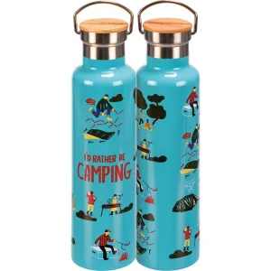Insulated Bottle - I’d Rather be Camping