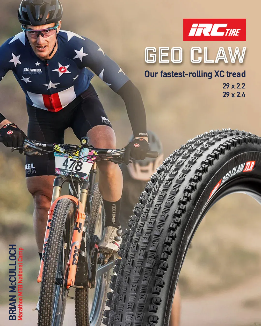 IRC TIRE GEO CLAW Light 29X2.4 Folding