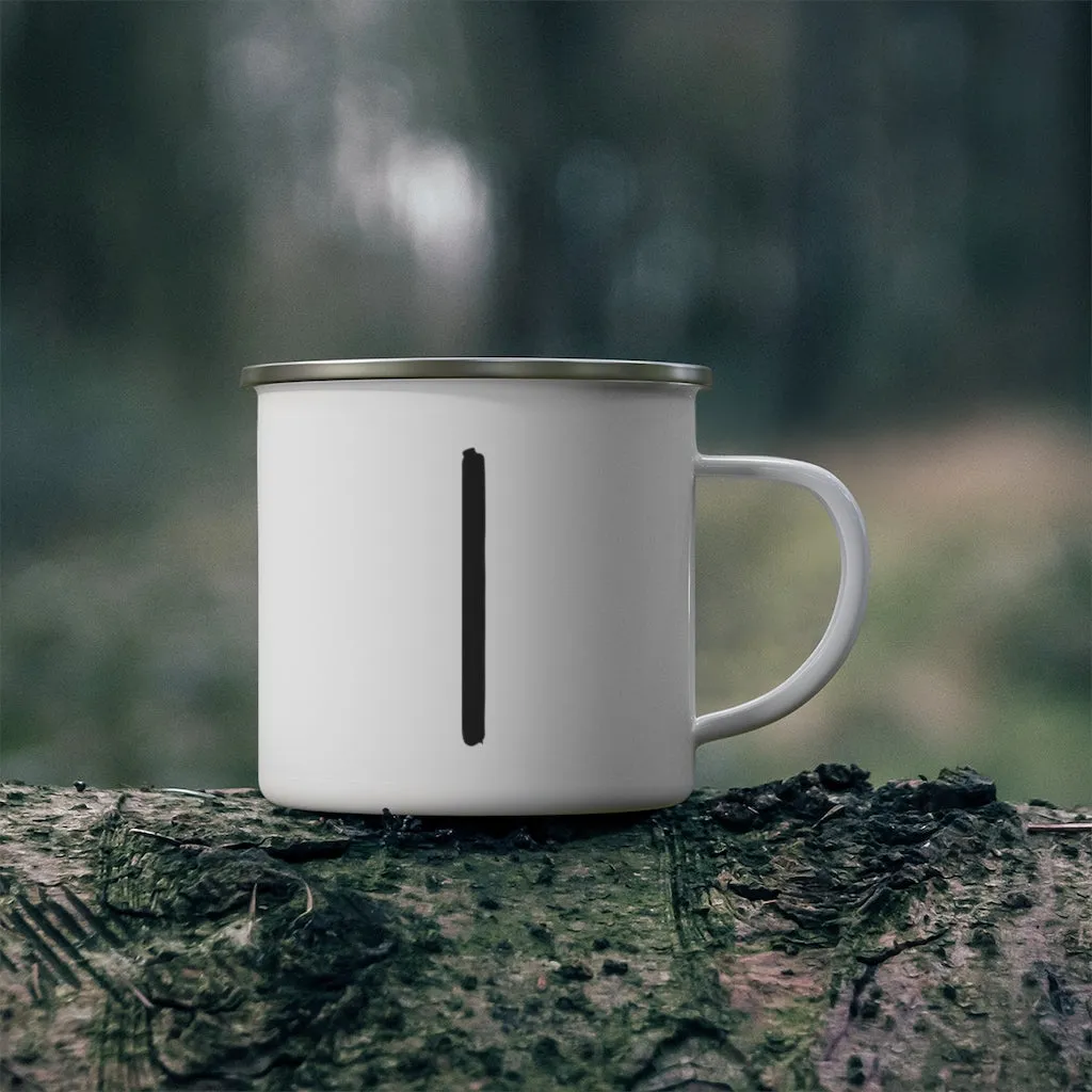 Isa (Ice) Viking Rune Enamel Camping Mug