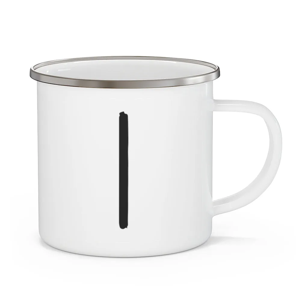 Isa (Ice) Viking Rune Enamel Camping Mug