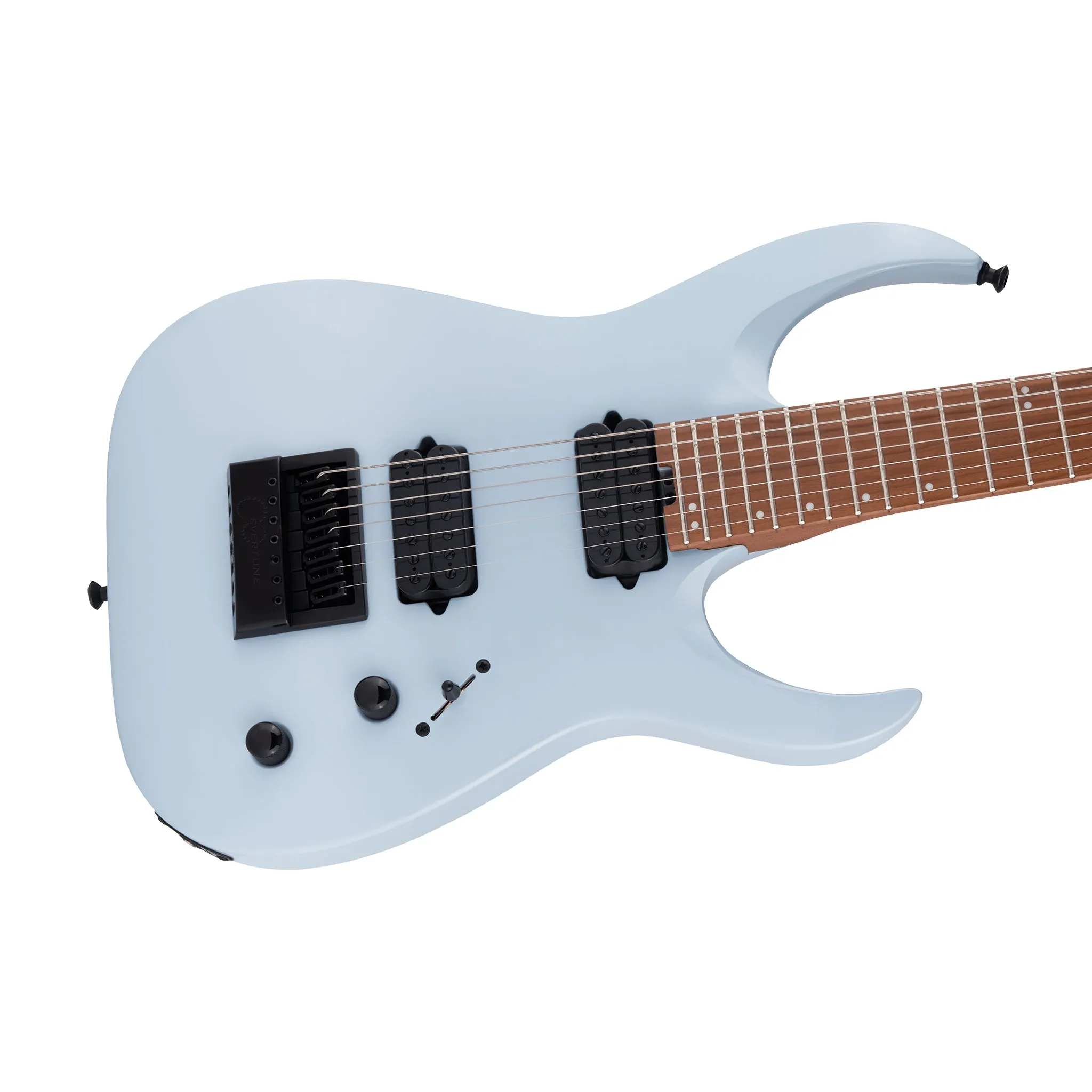 Jackson Pro Series Signature Misha Mansoor Juggernaut ET7 Electric, Caramelized Maple FB, Gulf Blue
