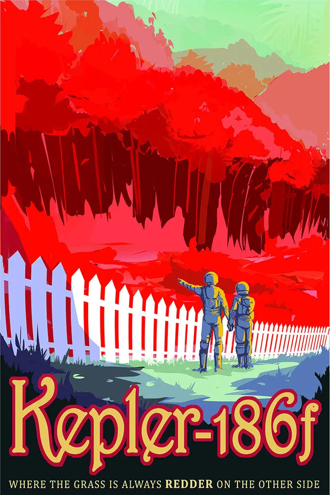 Kepler 186f – NASA JPL Space Travel Poster