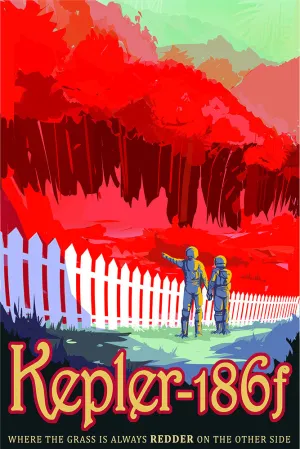 Kepler 186f – NASA JPL Space Travel Poster