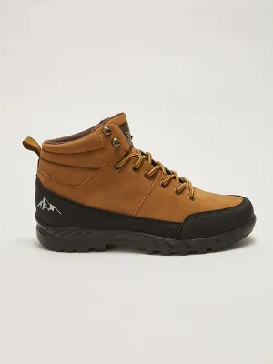 Knitted Lined Lace Up Men's Trekking Boots