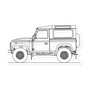 Land Rover Defender Silhouette Sticker