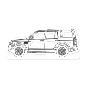 Land Rover Discovery IV Silhouette Sticker
