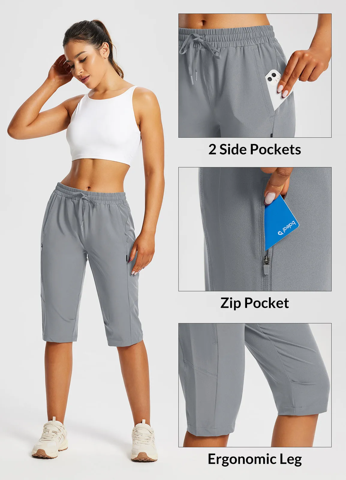 Laureate UPF50  DWR Pocketed Capris