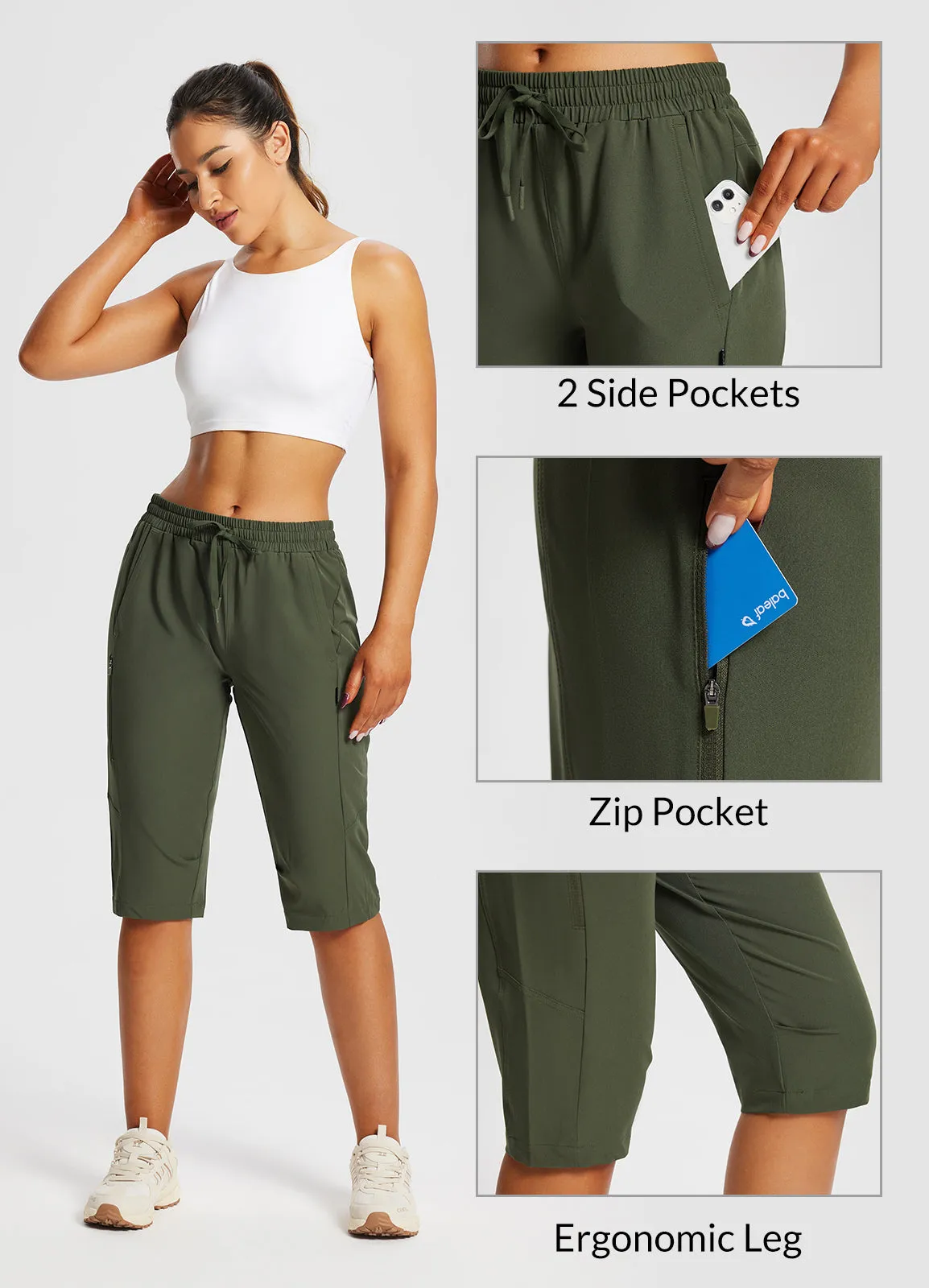 Laureate UPF50  DWR Pocketed Capris