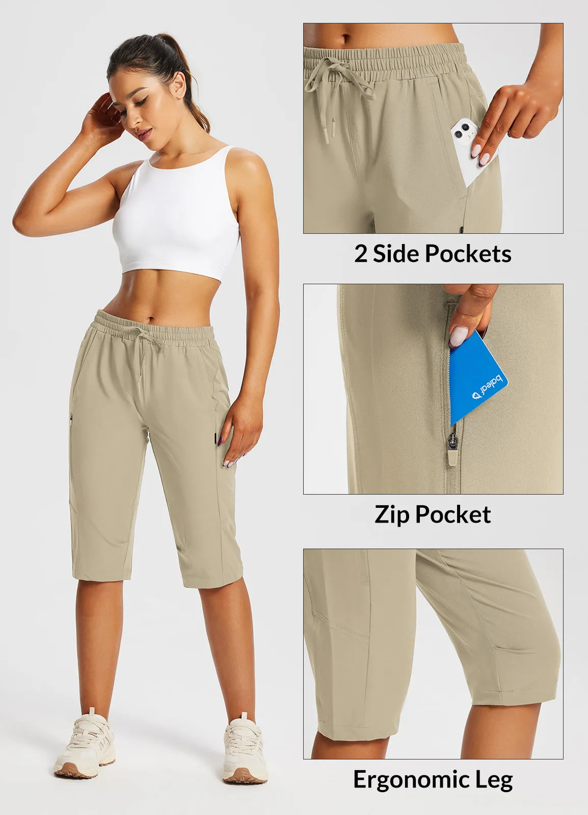 Laureate UPF50  DWR Pocketed Capris