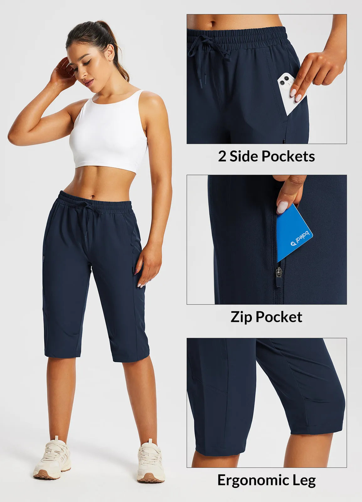 Laureate UPF50  DWR Pocketed Capris
