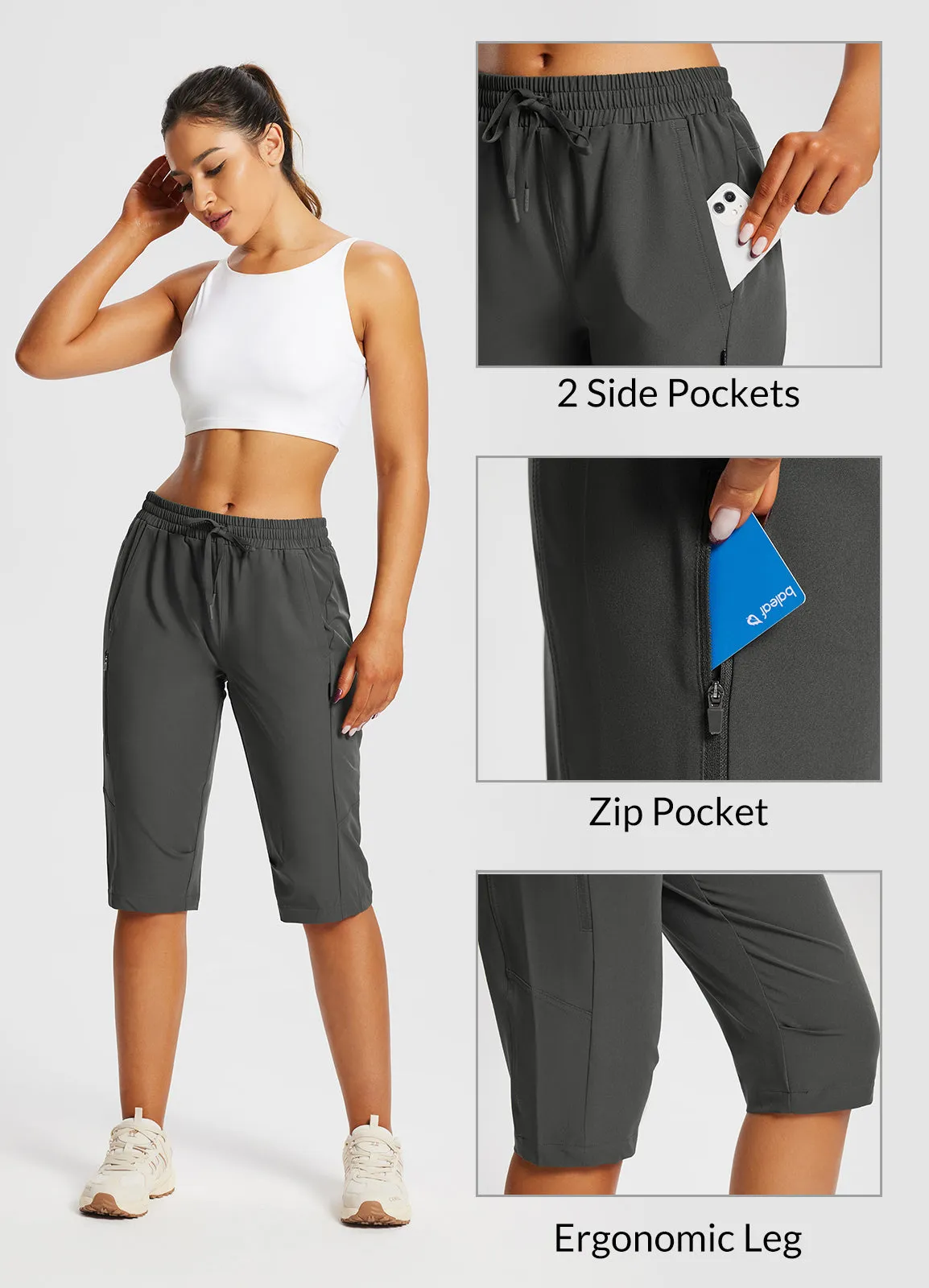 Laureate UPF50  DWR Pocketed Capris