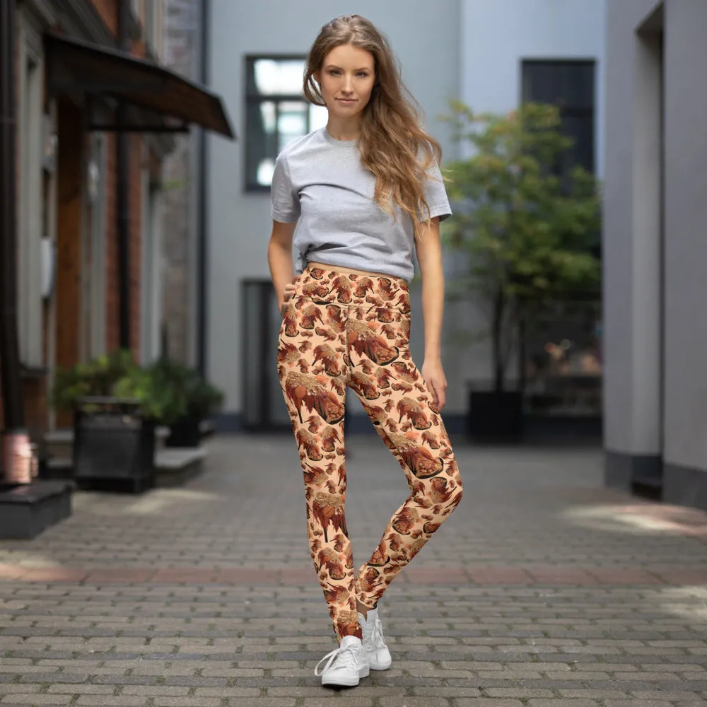 Leggings 'Feathers boots'