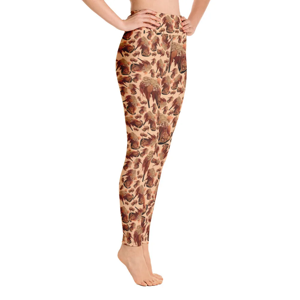 Leggings 'Feathers boots'