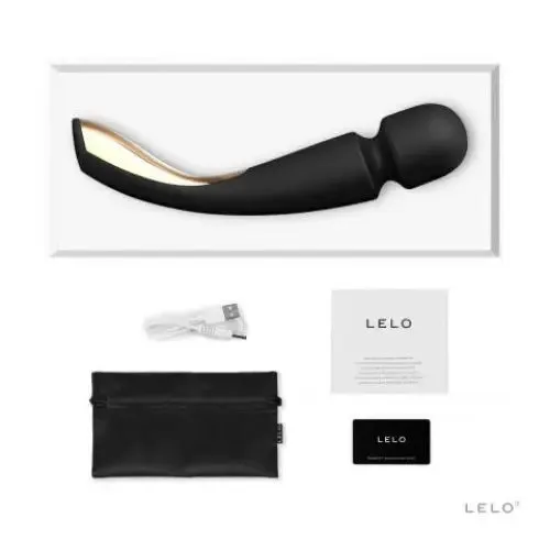 Lelo Wand 2 Silicone Black Rechargeable Waterproof Wand Vibrator
