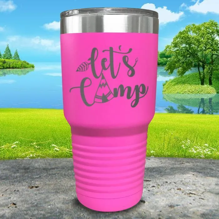 Let's Camp Engraved Tumbler