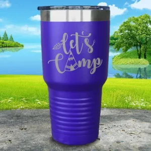 Let's Camp Engraved Tumbler